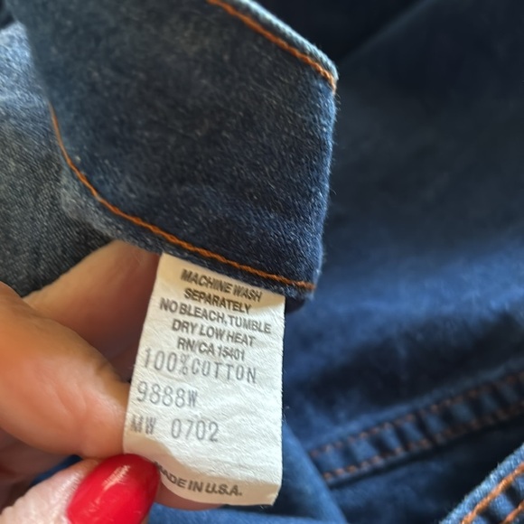 VTG Madewell Midi Denim Wrap Flare Skirt M 100% Cotton Blue Cottagecore Denim - Picture 6 of 7